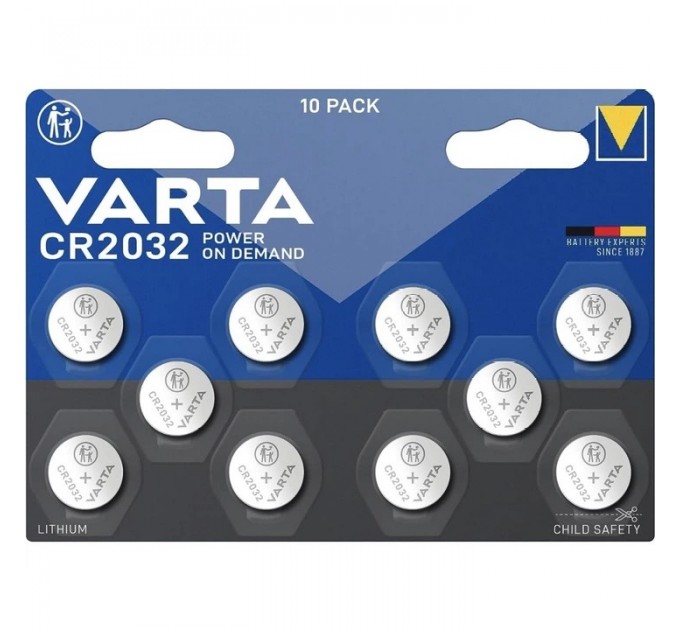 Батарейка литиевая Varta CR2032 плакат 10 шт (удалить, тестова позиция)