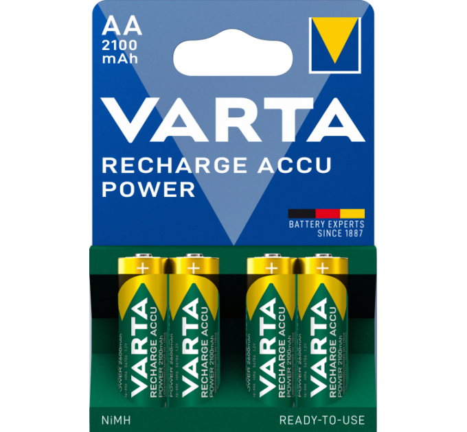 Акумулятор VARTA RECHARGEABLE AA 2100mAh 4 шт