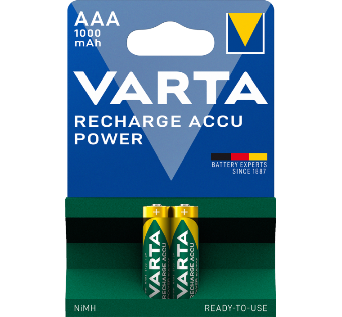 Акумулятор VARTA RECHARGEABLE AAA 1000mAh 2 шт