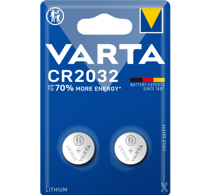 Батарейка VARTA CR 2032 BLI 2 LITHIUM
