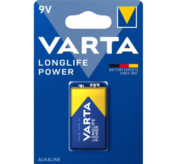 Батарейка VARTA LONGLIFE POWER 6LR61 BLI 1 шт