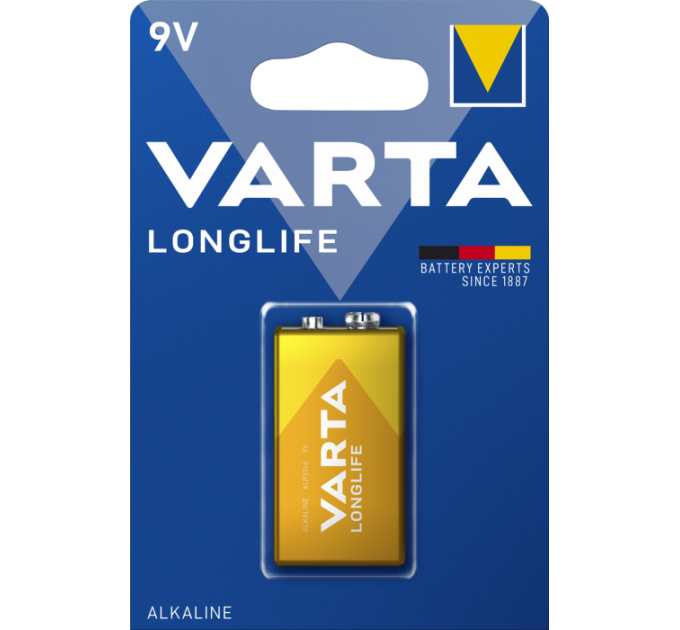 Батарейка VARTA LONGLIFE 6LR61 BLI 1 шт