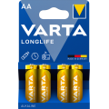 Батарейка VARTA LONGLIFE AA BLI 4 шт