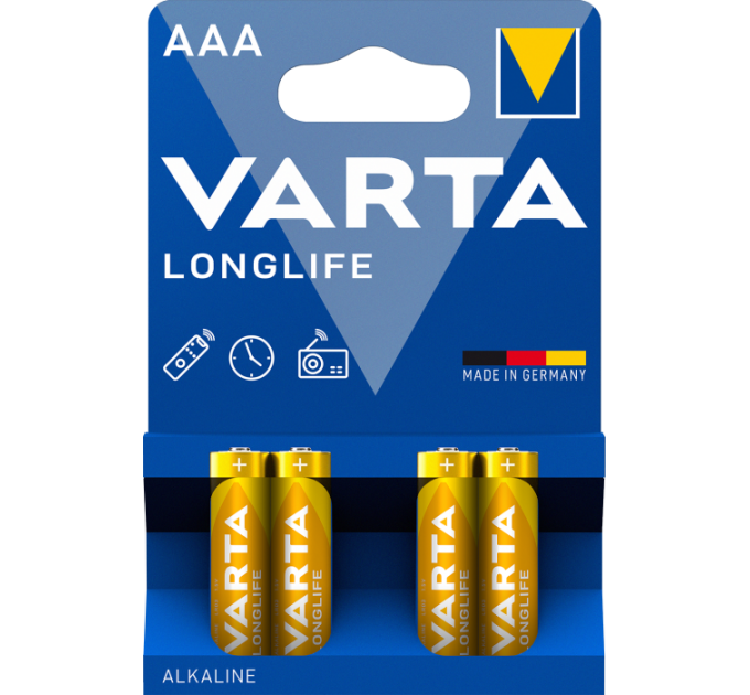 Батарейка VARTA LONGLIFE AAA BLI 4 шт