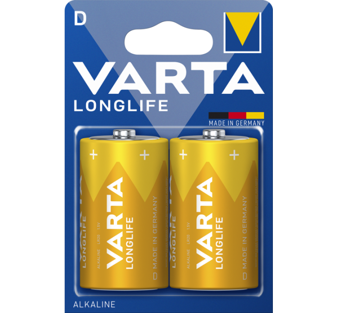 Батарейка VARTA LONGLIFE D BLI 2 шт