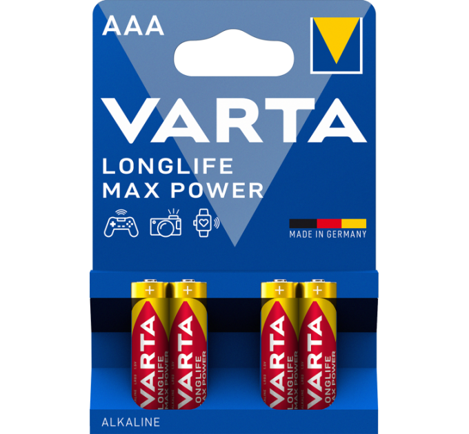 Батарейка VARTA LONGLIFE MAX POWER AAA BLI 4 шт