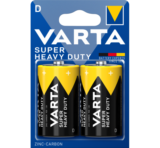 Батарейка VARTA SUPERLIFE D BLI 2 шт
