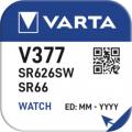 Батарейка VARTA V 377 1 шт