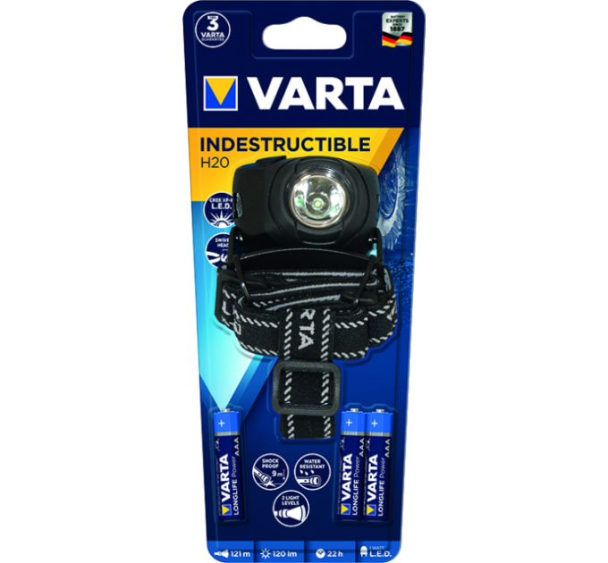 Ліхтар VARTA Indestructible Head Light LED 1W 3AAA