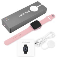 Apl Watch Series 6 HW22 PLUS, WearfitPro, 44mm, Aluminium, беспроводная зарядка, голосовой вызов, pink