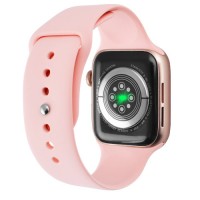 Apl Watch Series 6 HW22 PLUS, WearfitPro, 44mm, Aluminium, беспроводная зарядка, голосовой вызов, pink