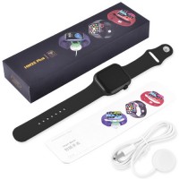 Apl Watch Series 6 HW22 PLUS, WearfitPro, 44mm, Aluminium, беспроводная зарядка, голосовой вызов, black