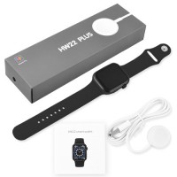 Apl Watch Series 6 HW22 PLUS, WearfitPro, 44mm, Aluminium, беспроводная зарядка, голосовой вызов, black