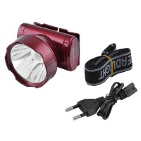 Фонарь налобный Luxury 1898, 1W, Li-Ion аккумулятор, ЗУ 220V