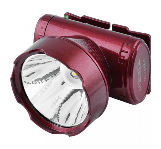 Фонарь налобный Luxury 1898, 1W, Li-Ion аккумулятор, ЗУ 220V