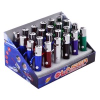 Фонарь брелок 9103-2LED, лазер, 4 изображения, 3xAG10