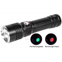 Фонарь ручной Quantum QM-FL1020 10W LED c zoom-фокусом перезарядный с USB серия Solid