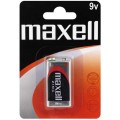 Солевая батарейка Maxell 9V/F22 Крона 1шт/уп blister