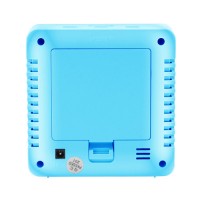Часы сетевые VST-887Y-5, голубые, температура, влажность, USB