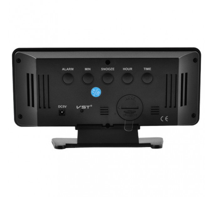 Часы сетевые VST-888-5, синие, температура, USB