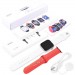 Smart Watch Series 6 Z32 PRO, 44mm Aluminium, 2 ремешка, red/white