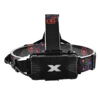 Фонарь налобный Police W602-T6+2XPE Bike, 2x18650, велокрепление, zoom, ЗУ microUSB, Box