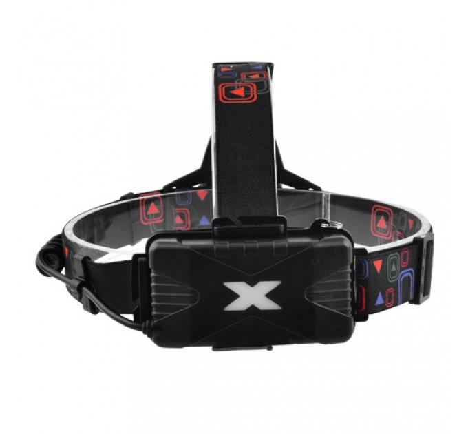 Фонарь налобный Police W602-T6+2XPE Bike, 2x18650, велокрепление, zoom, ЗУ microUSB, Box