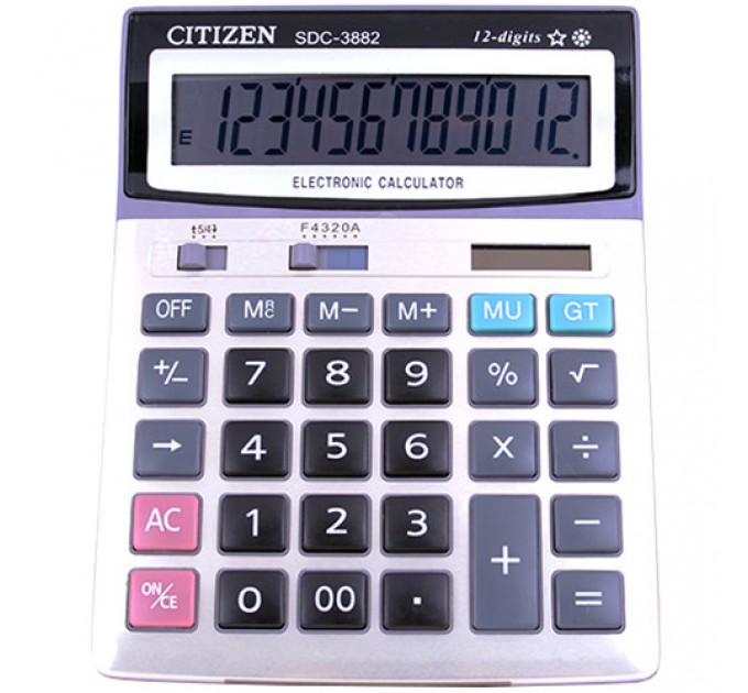 Калькулятор CITIZEN 3882,  двойное питание