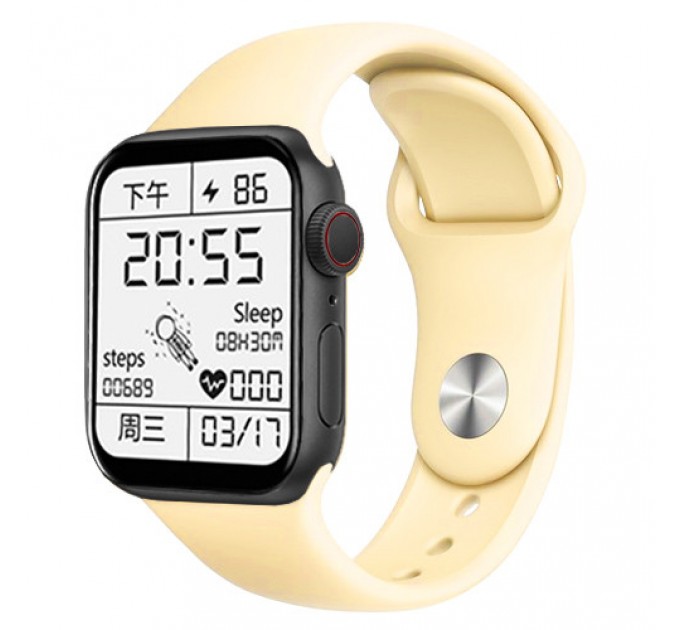 Smart Watch Series 6 Z32 PRO, 44mm Aluminium, 2 ремешка, yellow/color