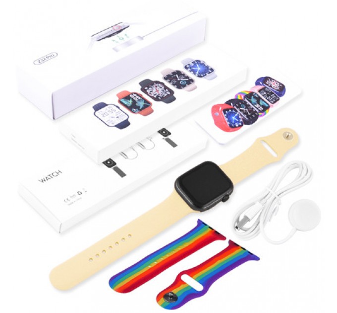 Smart Watch Series 6 Z32 PRO, 44mm Aluminium, 2 ремешка, yellow/color