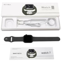 Apl Watch Series 7 M37MAX, FunDo, беспроводная зарядка, голосовой вызов, black