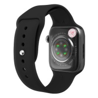 Apl Watch Series 7 M37MAX, FunDo, беспроводная зарядка, голосовой вызов, black
