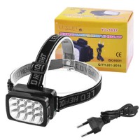 Фонарь налобный Luxury 1837-12LED, Li-Ion аккумулятор, ЗУ 220V