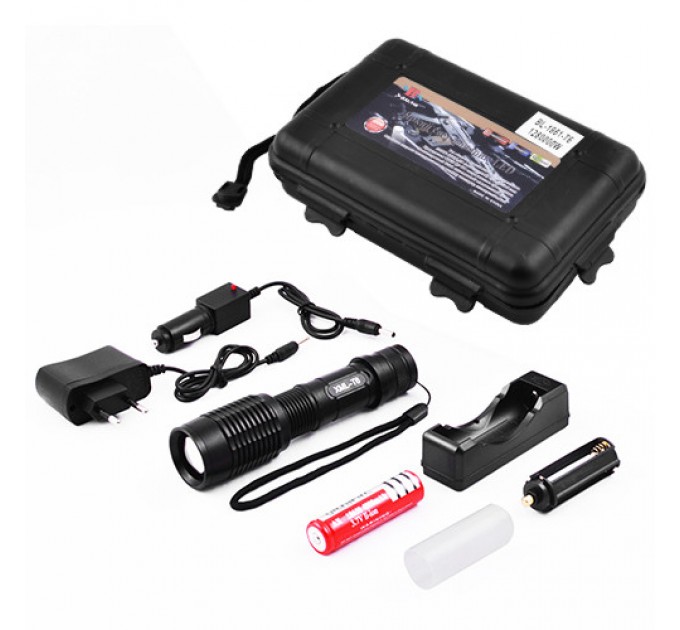 Фонарь Police 1861-T6, 1x18650, zoom, ЗУ 220V/12V, Box