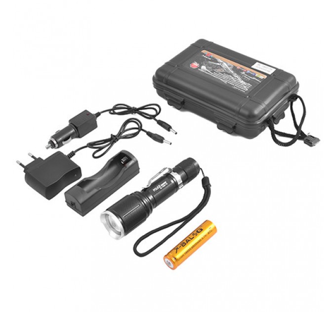 Фонарь Police 1860-T6, 1x18650, zoom, ЗУ 220V/12V, Box