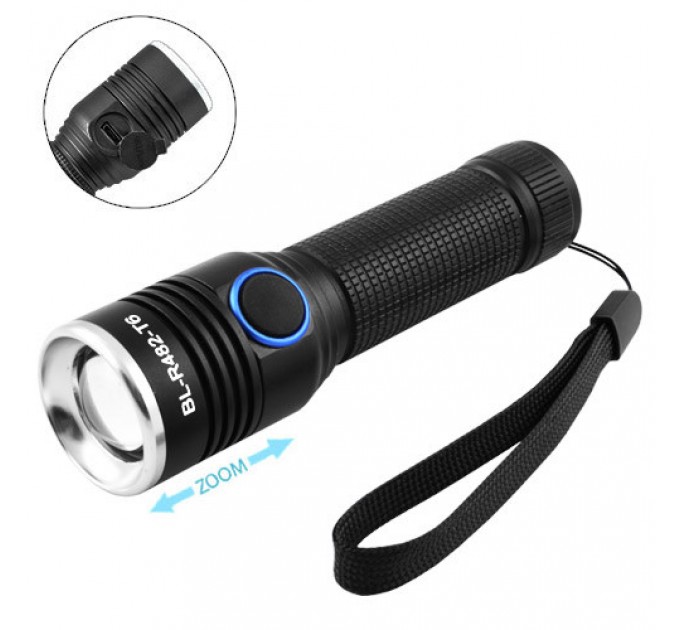 Фонарь Small Sun R482/R842-T6, 1х14500, zoom, ЗУ microUSB, Box