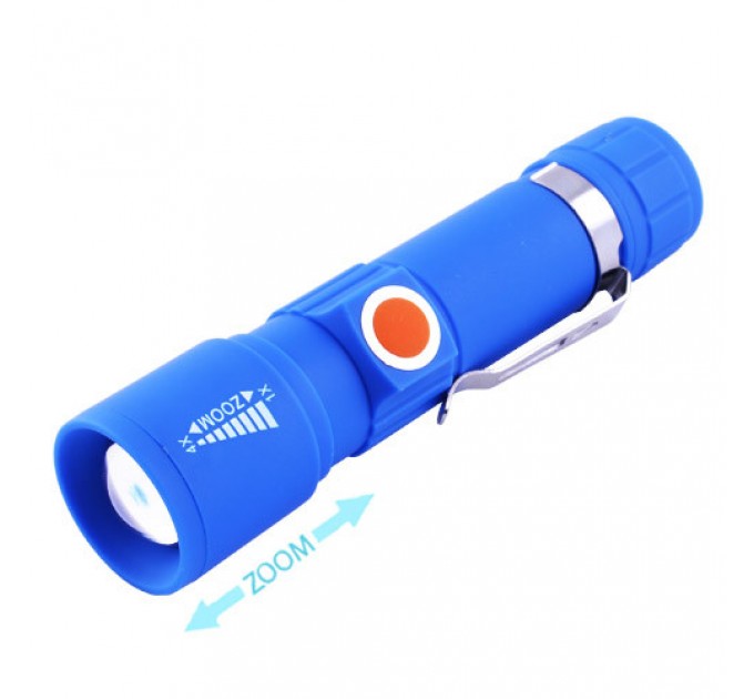 Фонарь 416-XPE, Li-Ion аккум., zoom, ЗУ USB