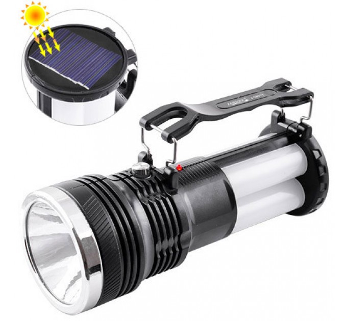 Фонарь переносной Luxury 2881 T, 1W+16SMD, солнечная батарея, Li-Ion аккумулятор, ЗУ 220V
