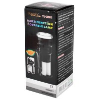 Фонарь переносной Luxury 2881 T, 1W+16SMD, солнечная батарея, Li-Ion аккумулятор, ЗУ 220V