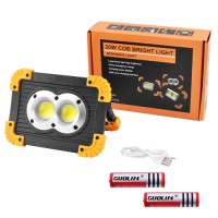 Прожектор светодиодный L802-20W-2COB+1W, power bank, 2x18650/3xAA, ЗУ microUSB, Box