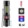 Фонарь SY-1903C-P50+SMD+RGB, Alarm, Li-Ion аккум., ремешок, zoom, ЗУ USB