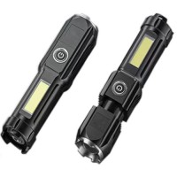 Фонарь 81022-XPE+COB, Li-Ion аккумулятор, zoom, ЗУ Type-C