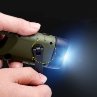 Фонарь Luxury LS-015-3х0.5W, Li-Ion аккум., динамо, солнечная батарея, карабин