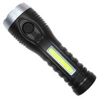 Фонарь BL-C136-LM+COB, Li-Ion аккум, ЗУ microUSB