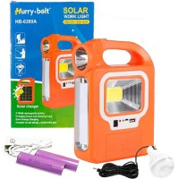 Фонарь переносной 6399А-LED+COB, power bank, 2x18650, солнечная батарея, ЗУ microUSB, Box