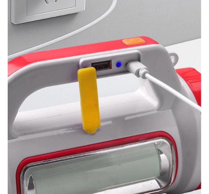 Фонарь переносной 6088-LED+COB, power bank, Li-Ion аккум., ЗУ microUSB, Box