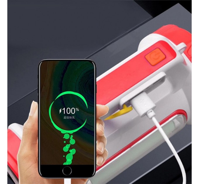Фонарь переносной 6088-LED+COB, power bank, Li-Ion аккум., ЗУ microUSB, Box