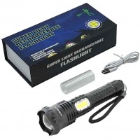 Фонарь BL-A95-P50+COB, 1x18650, zoom, ЗУ Type-C, Box