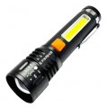 Фонарь BL-P716-P50+COB (white+red), Li-Ion аккум., zoom, ЗУ Type-C, Box