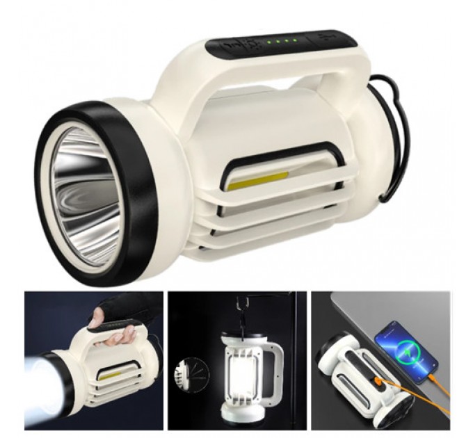 Фонарь переносной CH-22023-COB, power bank, Li-Ion аккум., ЗУ Type-C, Box